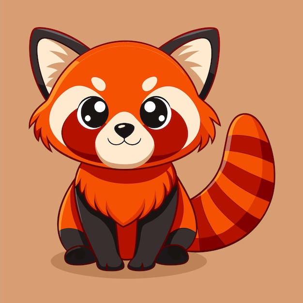 red panda vector design