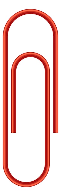 Red paper clip School supply Office stationery