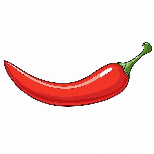 Red Pepper Chilli icon logo design illustration template symbol