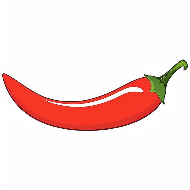 Red Pepper Chilli icon logo design illustration template symbol