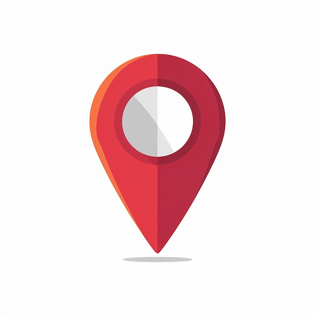 Vector red pin location icon