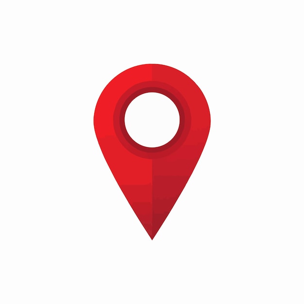 Vector red pin location