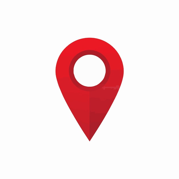 Vector red pin location