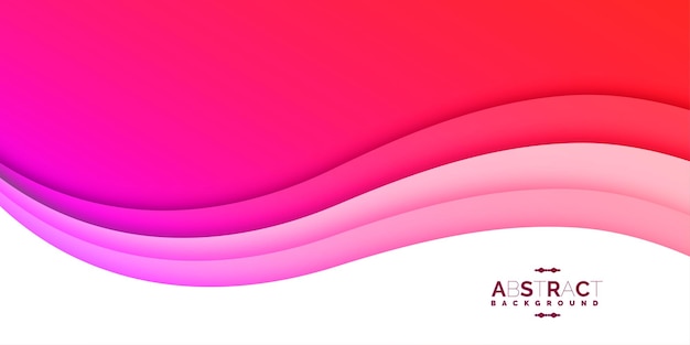 Red and pink flow abstract background design