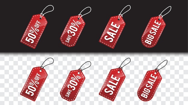 red price tag template