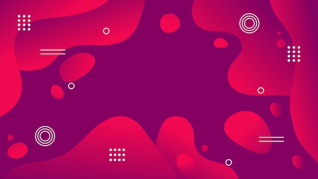 Red purple gradient fluid abstract background  