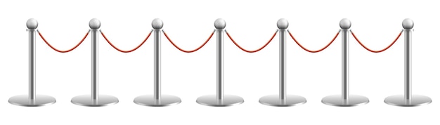 Red rope barrier Vip entrance for ceremony show