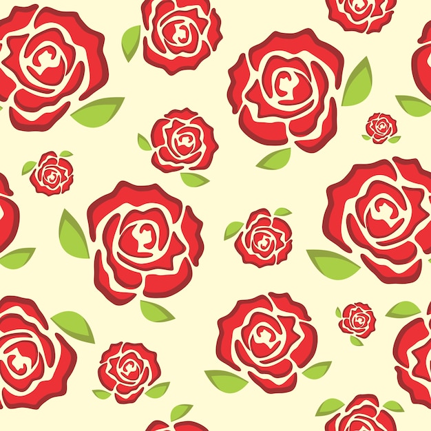 red rose seamless pattern