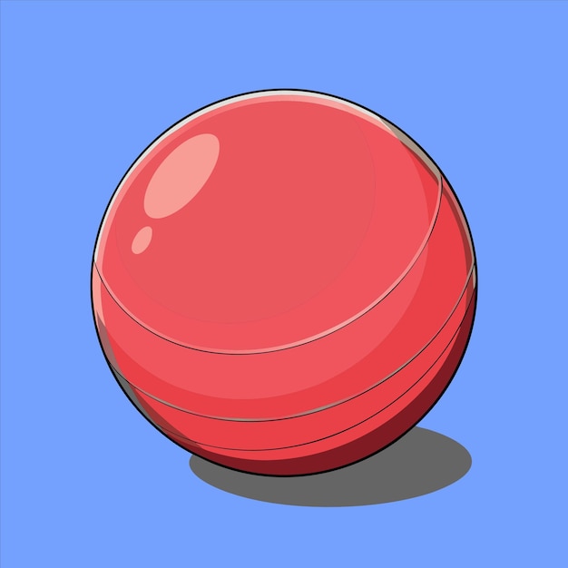 a red round object with a red cap on it