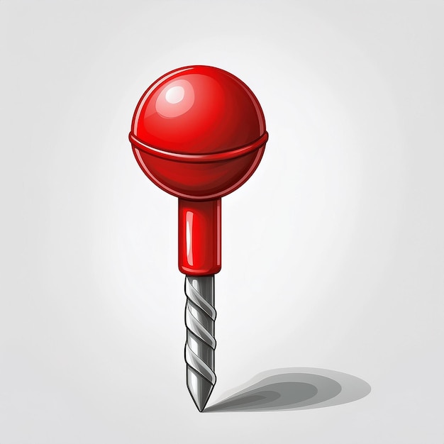 a red screwdriver with a red handle and a large screwdriver on it