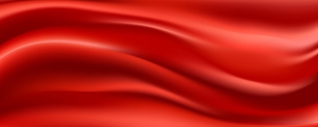 Red Silk Fabric Abstract Background