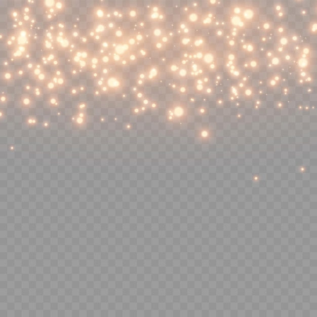 Red sparks star shine Christmas sparkl light effect sparkling magic dust particles sparkle vector