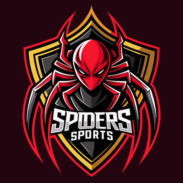 Red Spider Mascot Logo Design