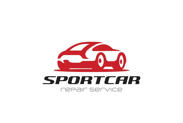 Red Sport Car Logo icon.