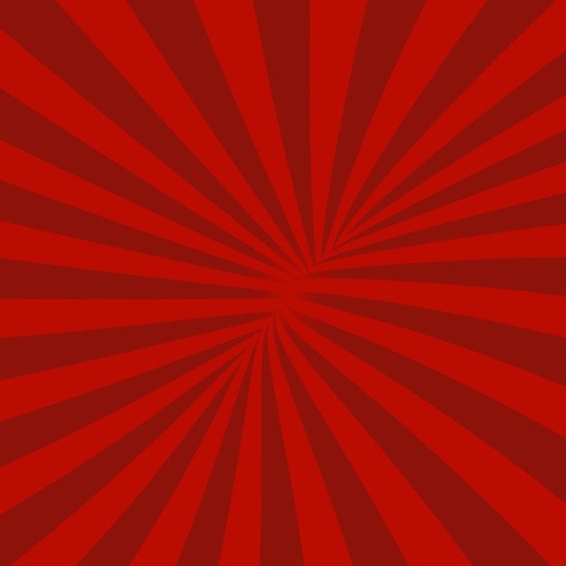 Red Sunburst Set Vector Design