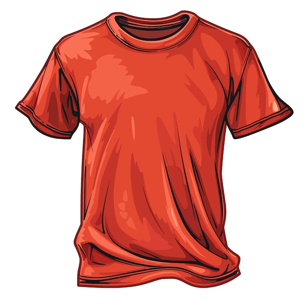 Vector a red t shirt with the word t on it