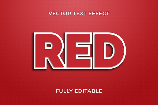 Red text effect