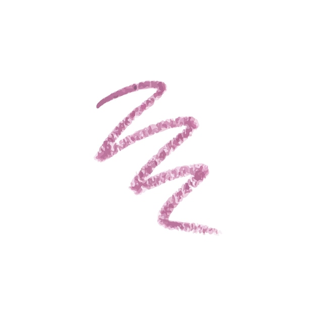 Red textured Lip pencils drawing stroke Vector cosmetics sample