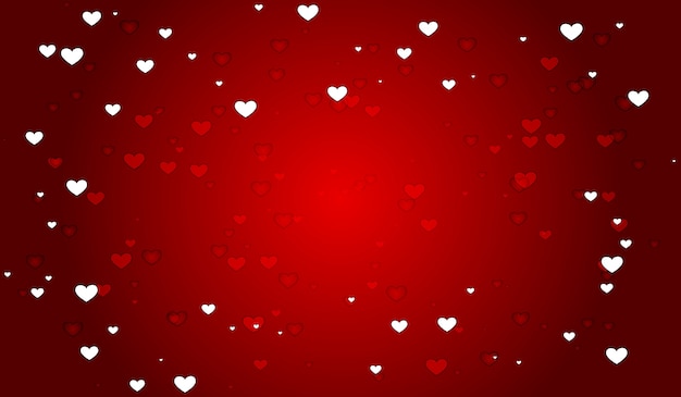 red wallpaper with white hearts