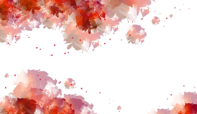 red watercolor abstract background vector design