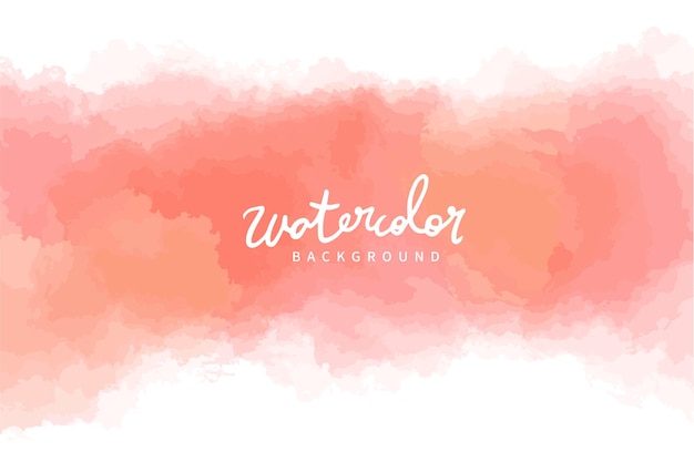 Red watercolor paint stroke background vector illustration