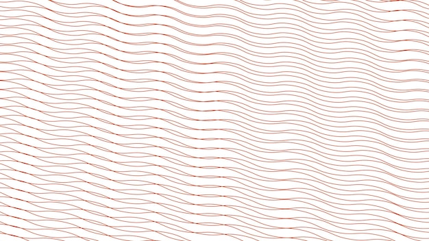 Red wave line stripes background vector image for backdrop or fabric style