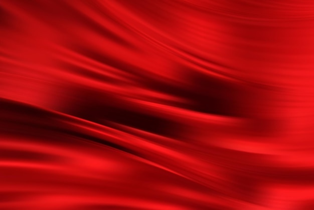 Red wavy fabric Abstract luxury background Draped silky textile Decoration for poster design bannerposterweb design