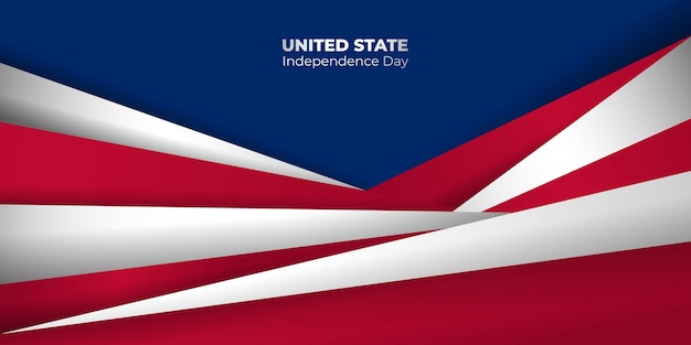 red white and blue background Good template for USA National Day design