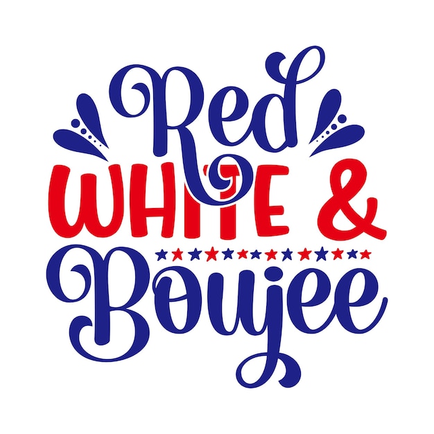 A red white and blue sign that says " red white and boeule ".