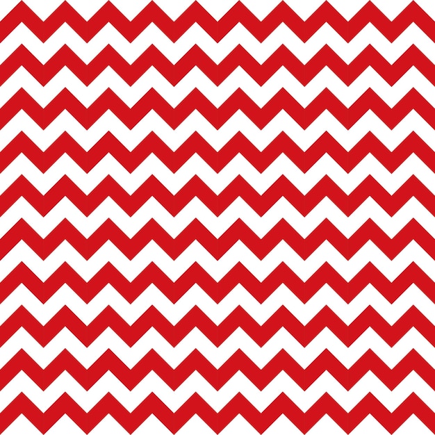 Red and White Chevron Pattern