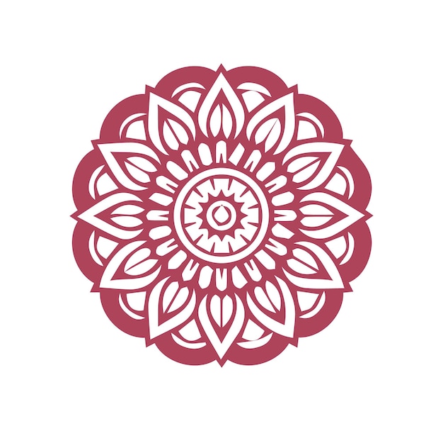 a red and white design is shown on a white background