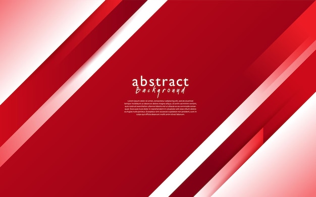 Red white modern abstract background design