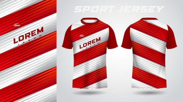 red white shirt sport jersey design