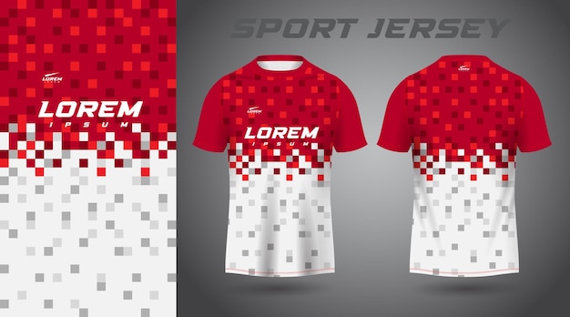 red white shirt sport jersey design