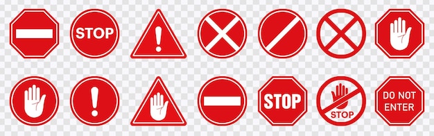 a red and white sign that says stop and stop signs