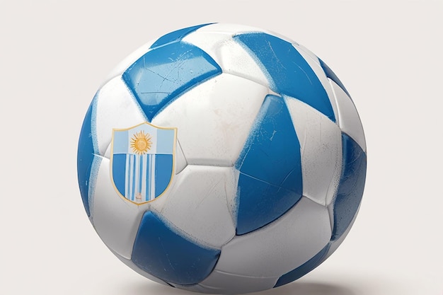 a red and white soccer ball with a white and red soccer ball on it 3d rendering of a soccer ball