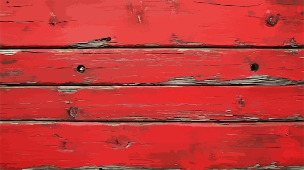 Vector red wooden grunge board closeup natural texture background