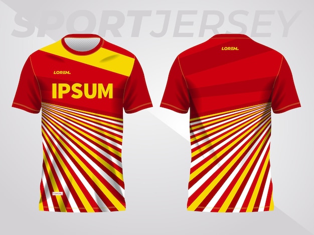 red yellow background for sports jersey pattern