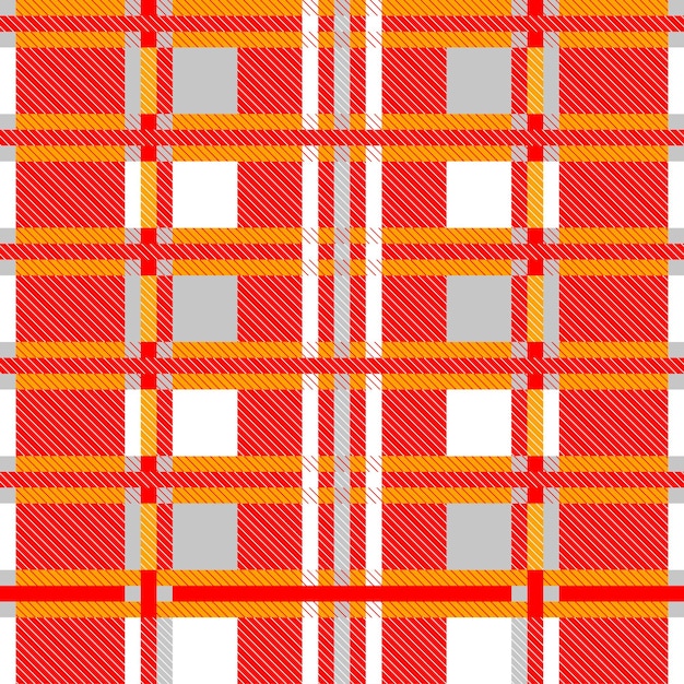 Vector a red and yellow plaid pattern with squares of squares