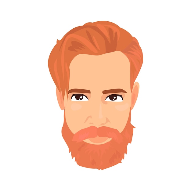 Redhead Bearded Man icon Colored vector element from beards collection Creative Redhead Bearded Man icon for web design templates and infographics