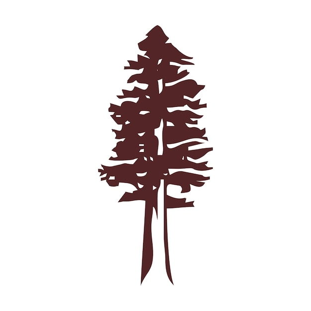 redwood tree logo vector