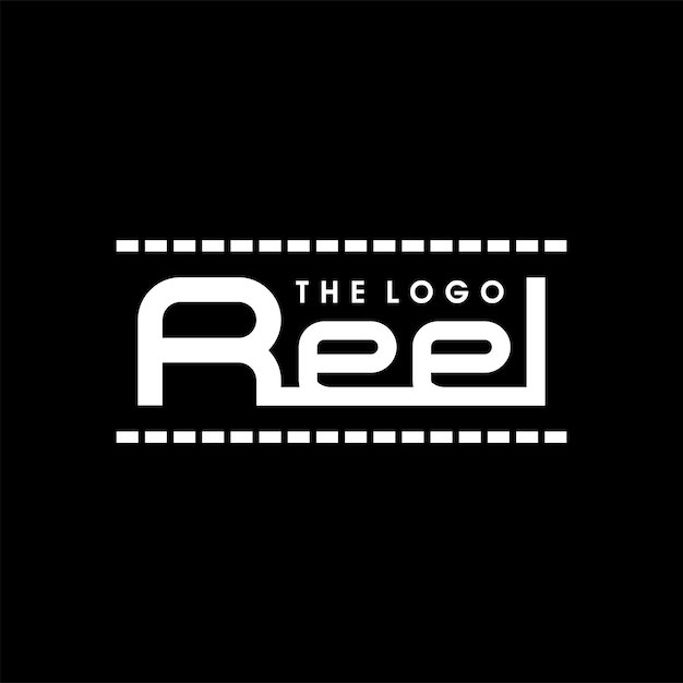 The reel vector logo modern and elegant