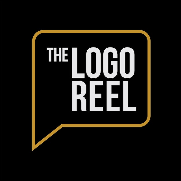 The reel vector logo modern and elegant