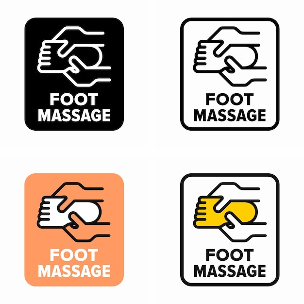 Reflexology foot massage spa treatment