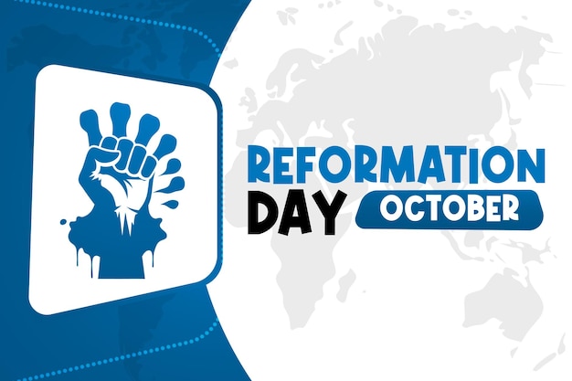 Reformation Day Background Vector Historical and Religious Celebration Design