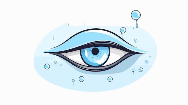 Vector refreshing contact lens with moisture drop eye comfort concept