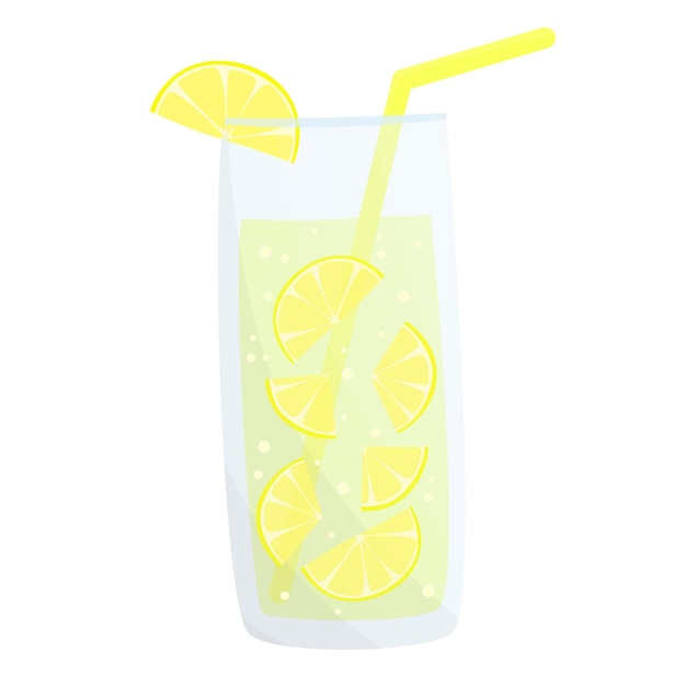 Refreshing smoothie cocktail with lemon Isolated fruit cold drinks on white