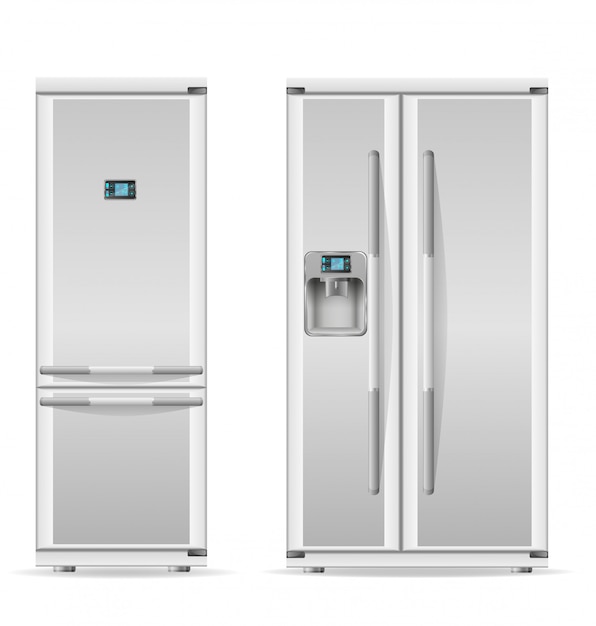 Refrigerator for home use vector illustration