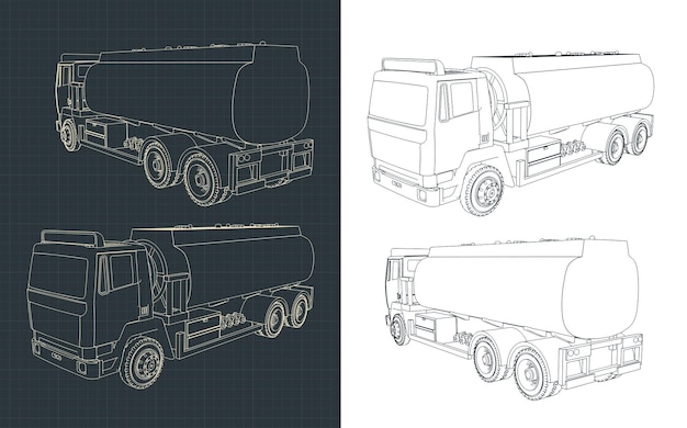 Refueler truck drawings