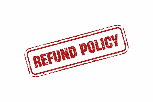 Vector refund policy square grunge stamp